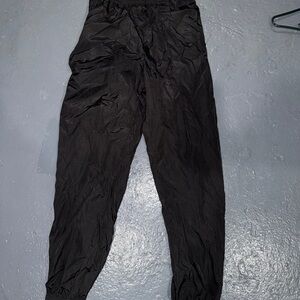 Black track joggers.  Urban outfitters